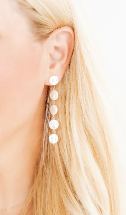 5 Pearl Libby Earrings - Image 2
