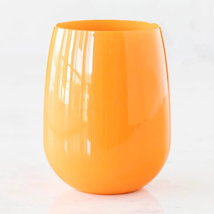 Acrylic Stemless Wine - Orange