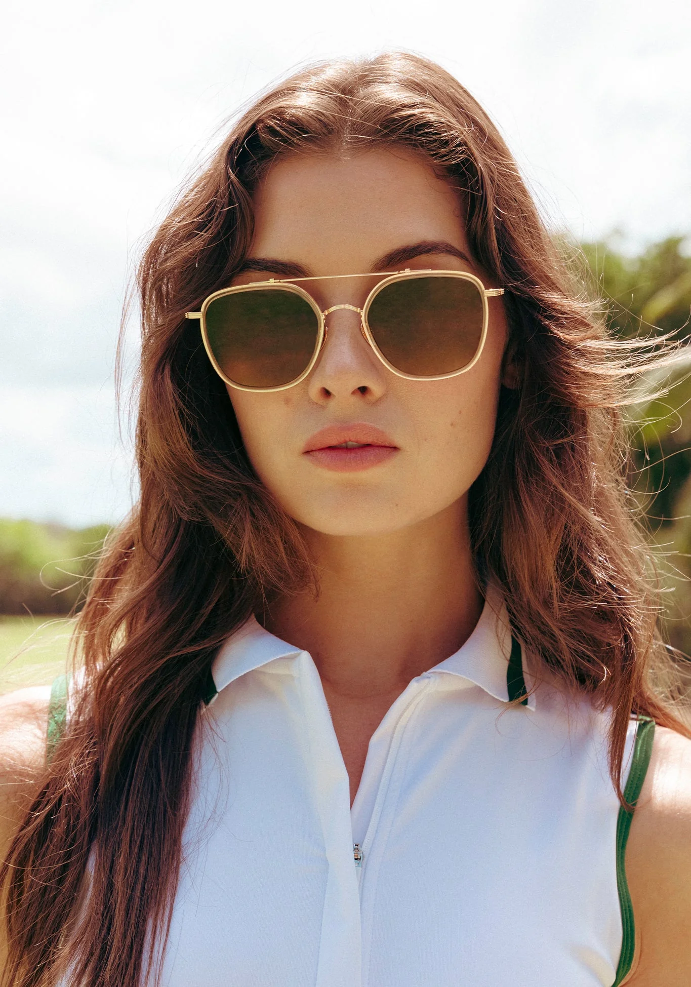Austin Eyewear- 18K Titanium + Champagne Polarized - Image 3