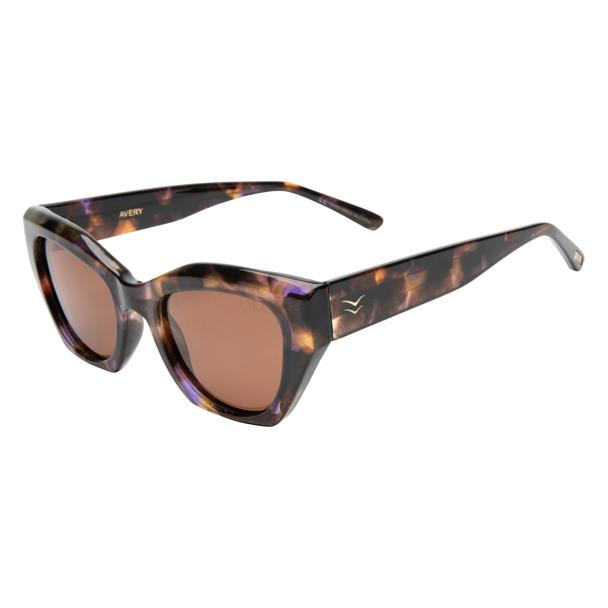 Avery Sunglass - Blue Tort/Brown - Image 2