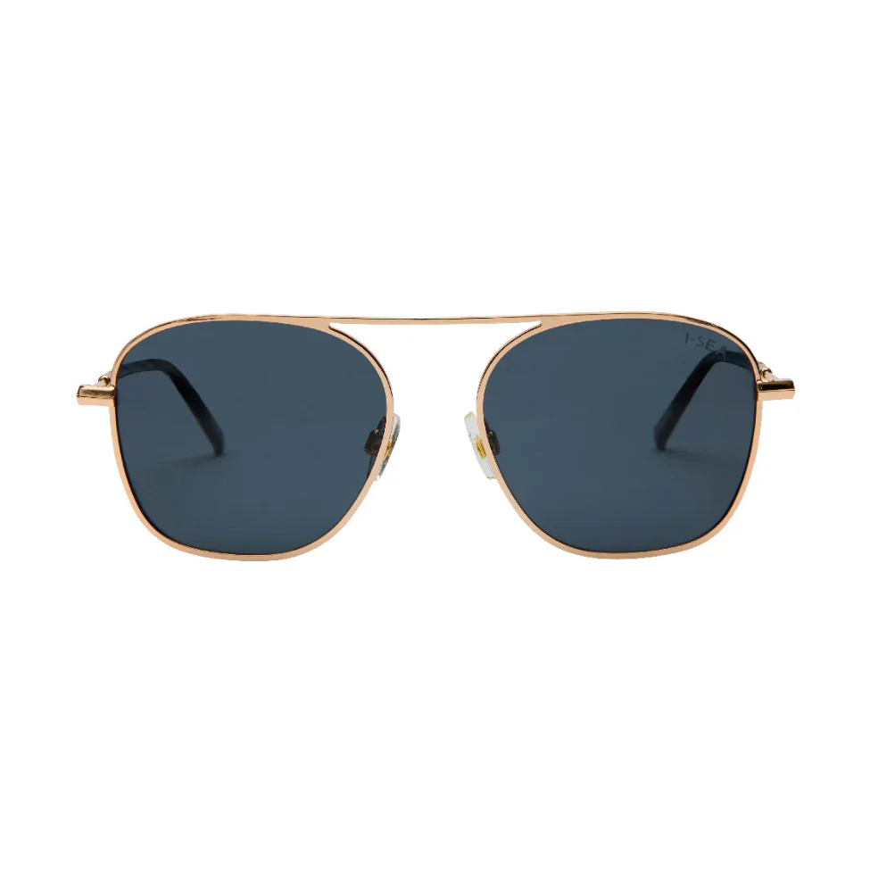 Beckett Sunglass- Gold/Smoke