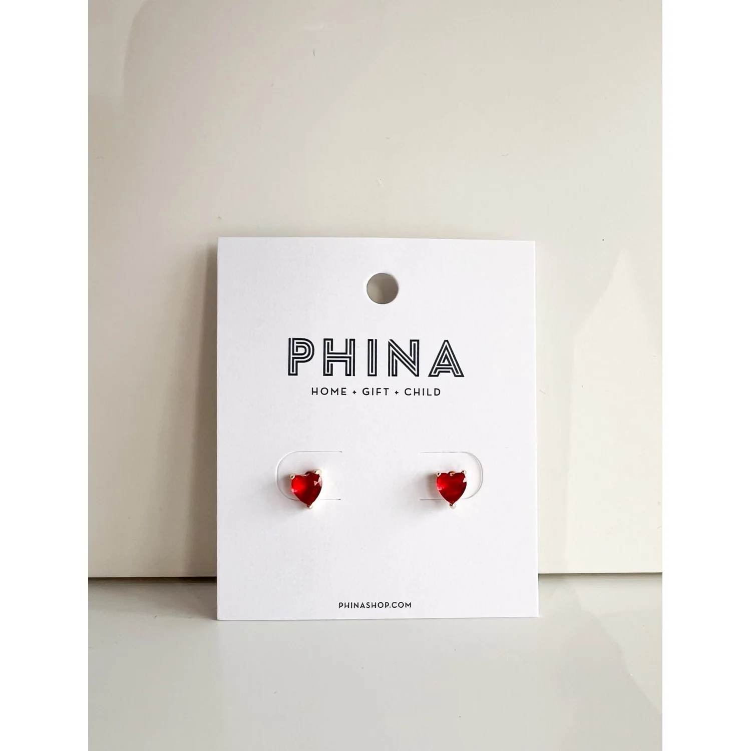Birthstone Heart Earrings