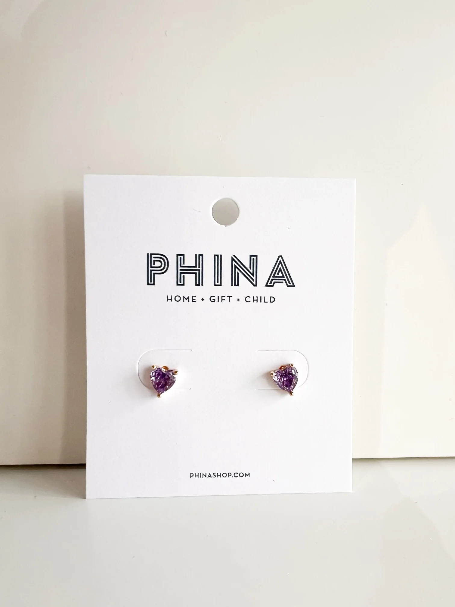 Birthstone Heart Earrings - Image 2