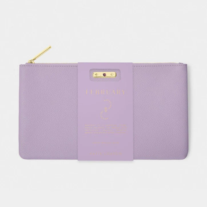 Birthstone Pouch - Feb - Lilac