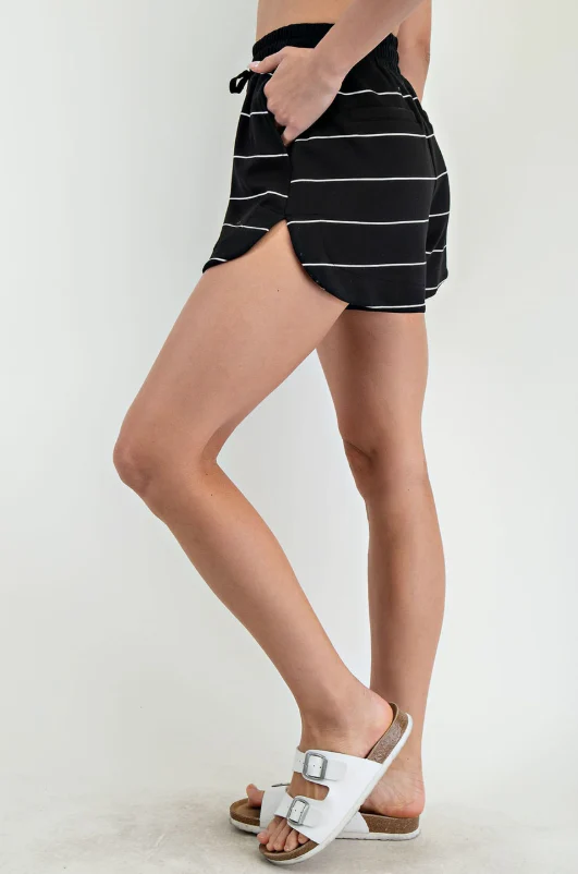 Black/Cream Stripe Short - Image 2