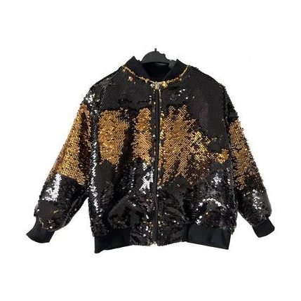 Black & Gold Sequin Jacket (FINAL SALE)