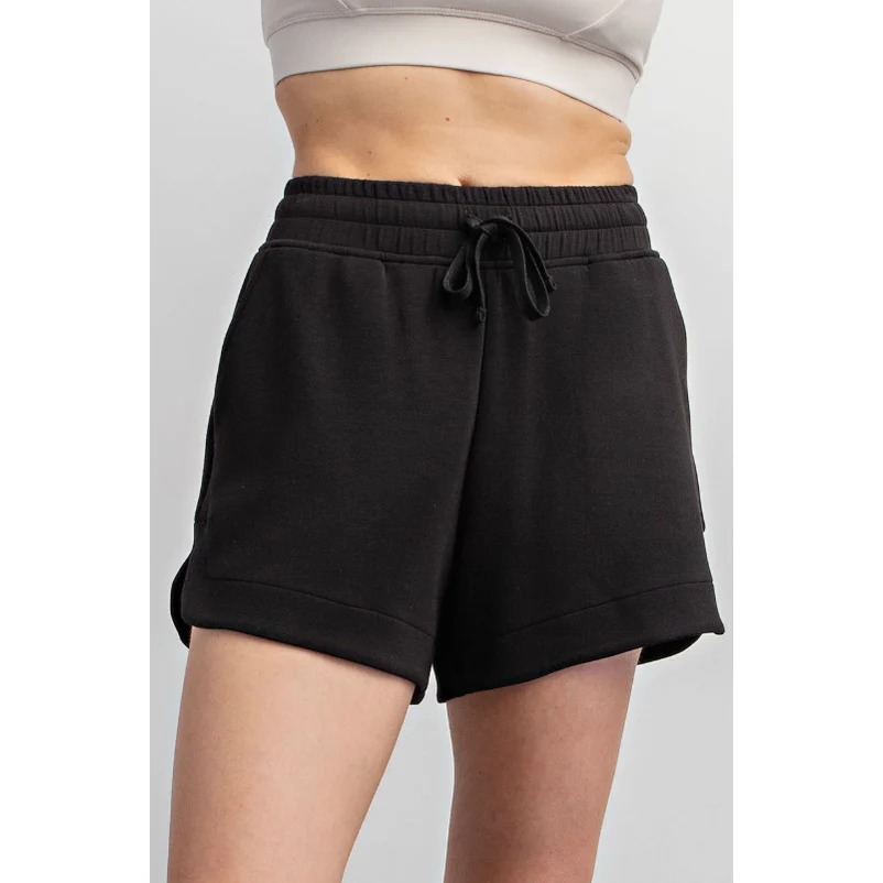 Black Modal Tulip Short