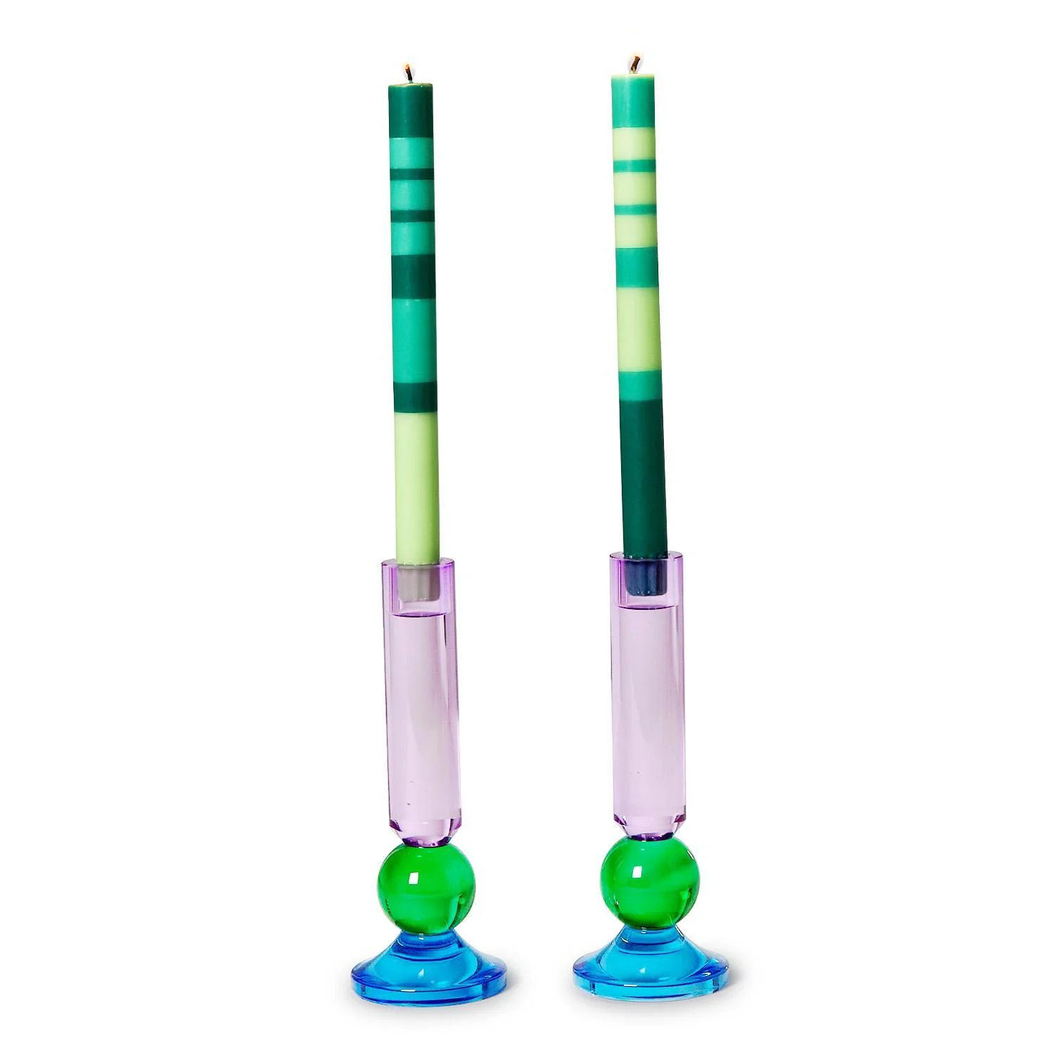 Blue, Green, Purple Taper Candle Holder - Sold Separately - Image 2