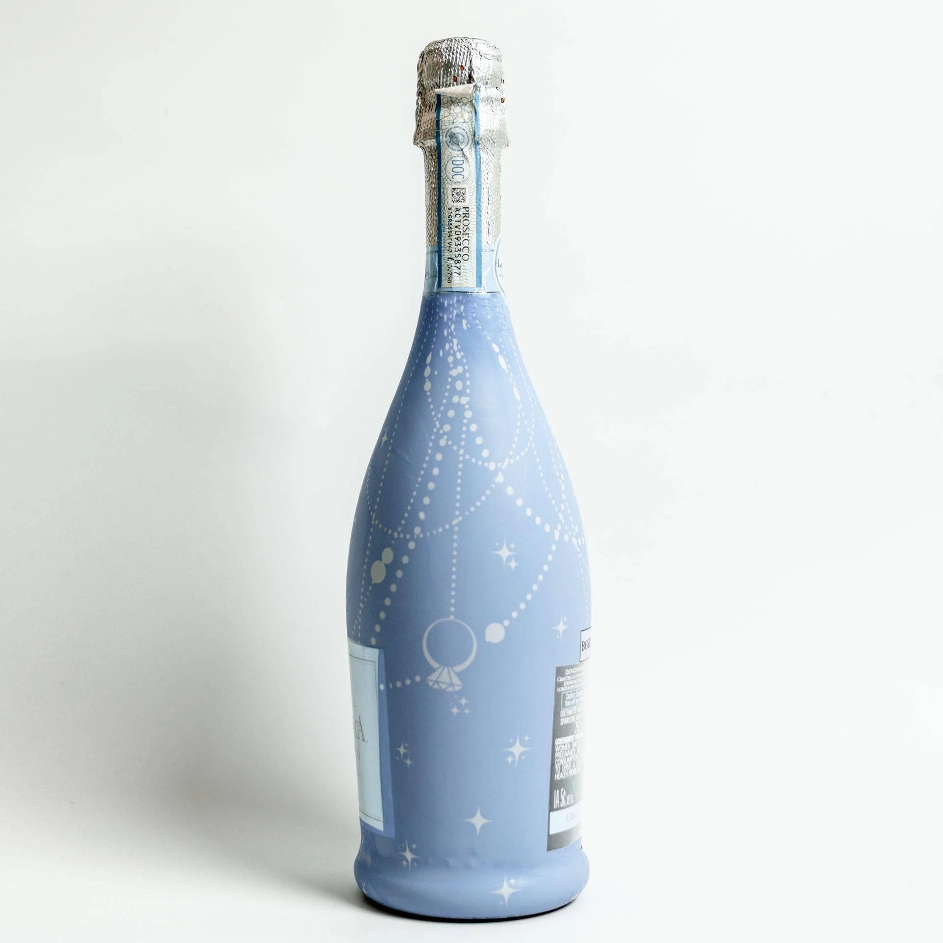 Blue Pearls and Prosecco Bottle Wrap - Prosecco Collection - Image 3