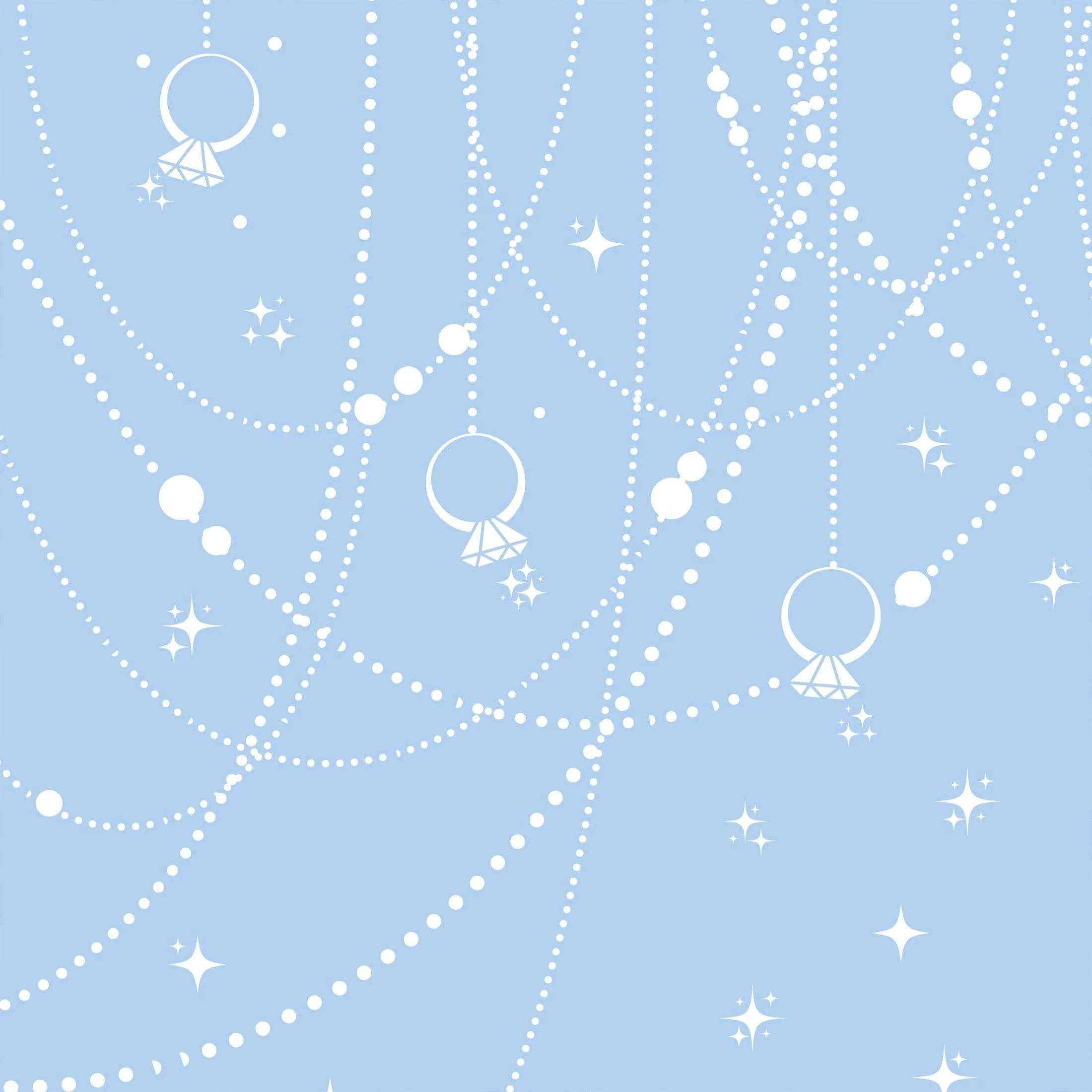 Blue Pearls and Prosecco Bottle Wrap - Prosecco Collection - Image 4