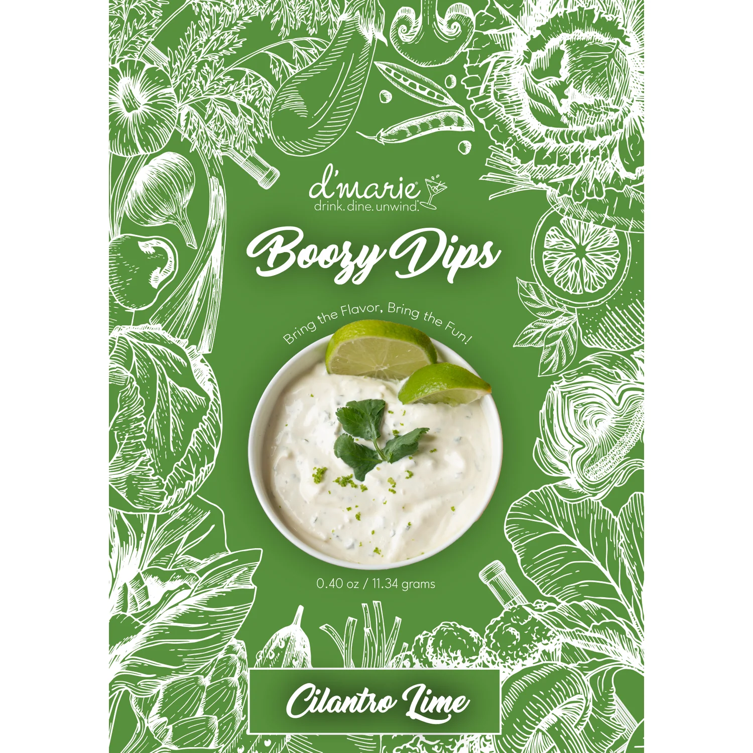 Boozy Cilantro Lime Dip