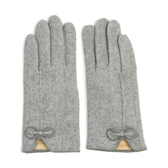 Bow Glove- Gray