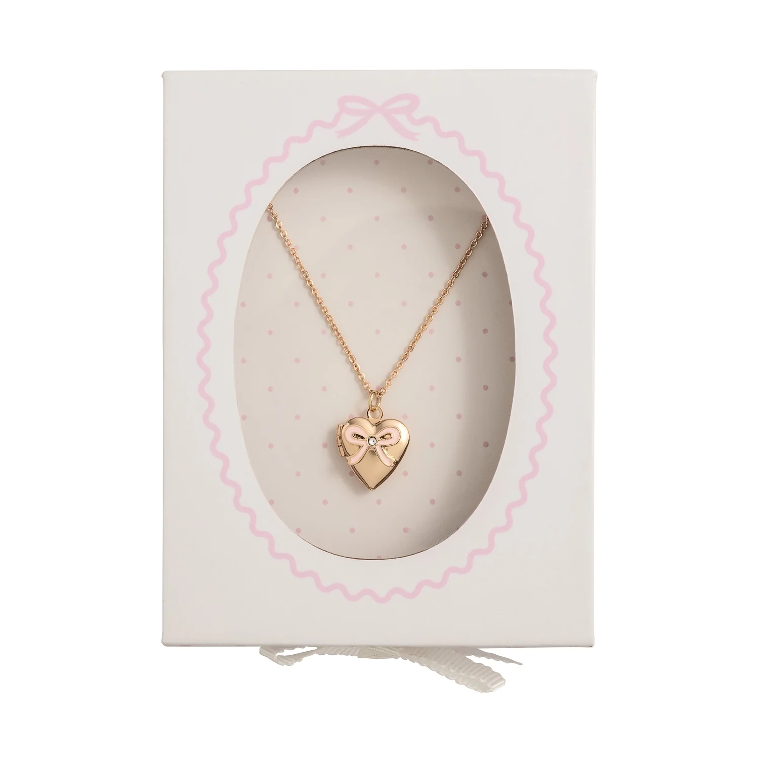 Bow Locket Necklace