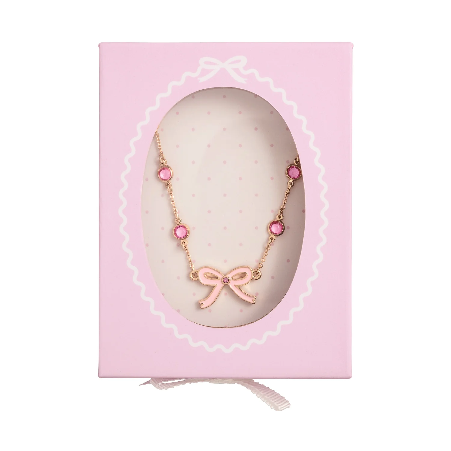 Bow Rhinestone Necklace