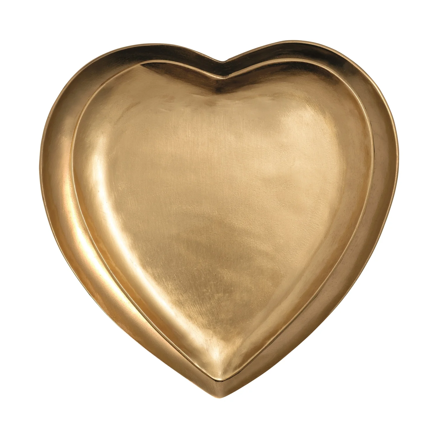 Brass Heart Tidbit Tray - Lg