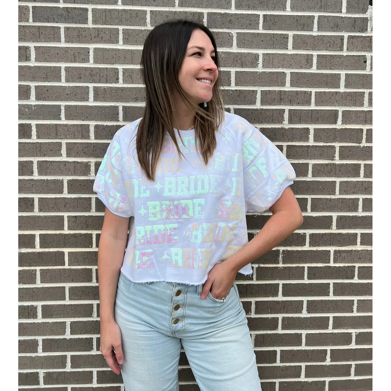 Queen of Sparkles - Bride All Over Top (FINAL SALE)