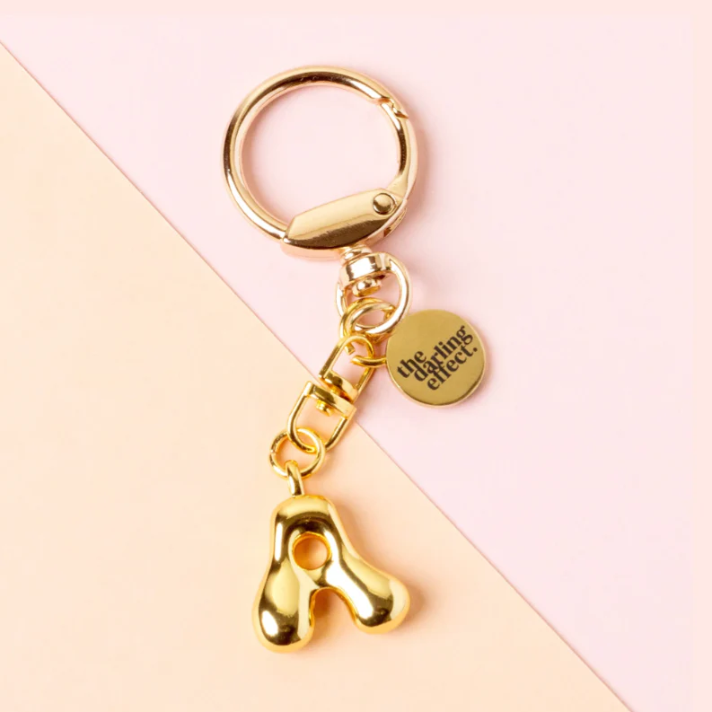 Bubble Letter Keychain