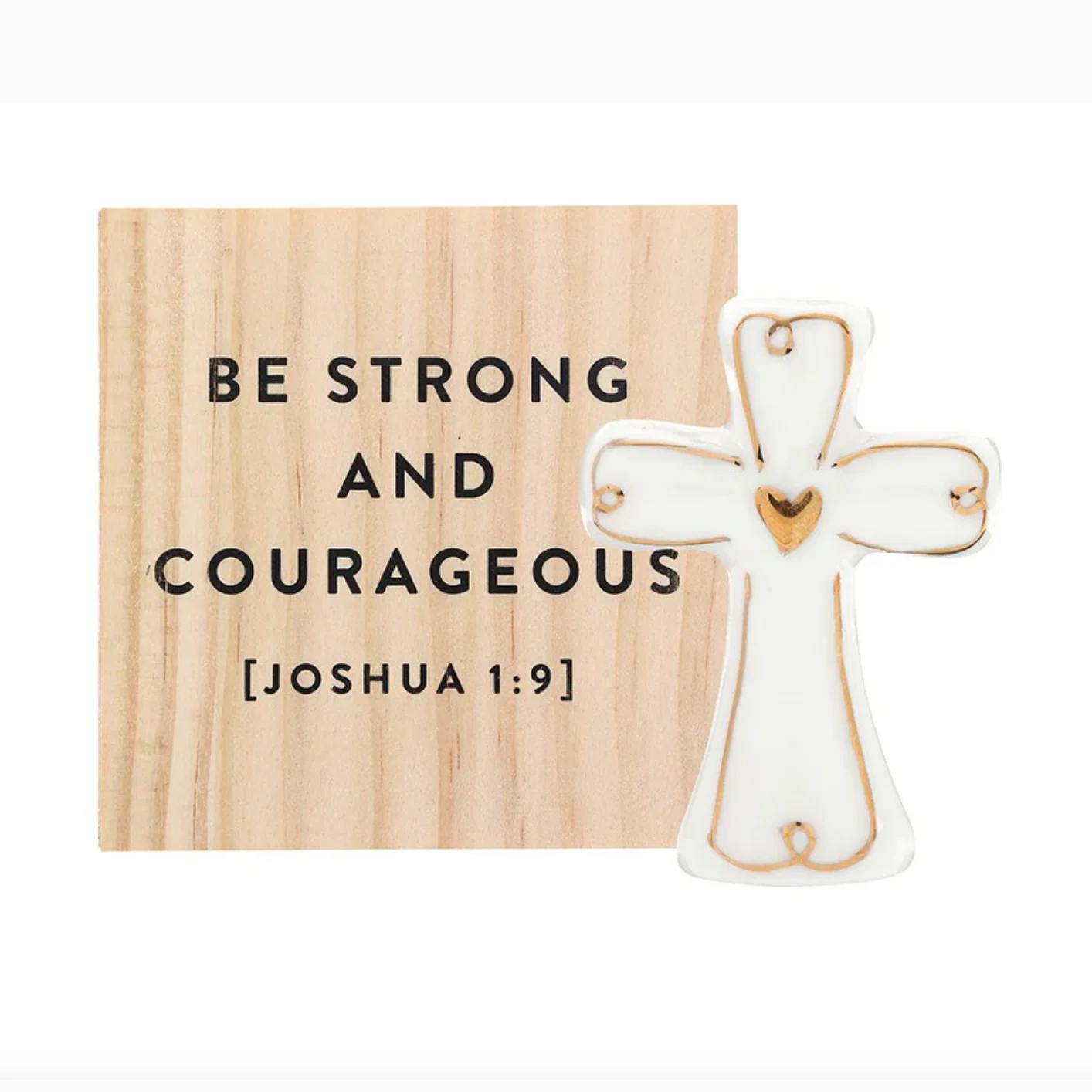 Ceramic Gold Cross