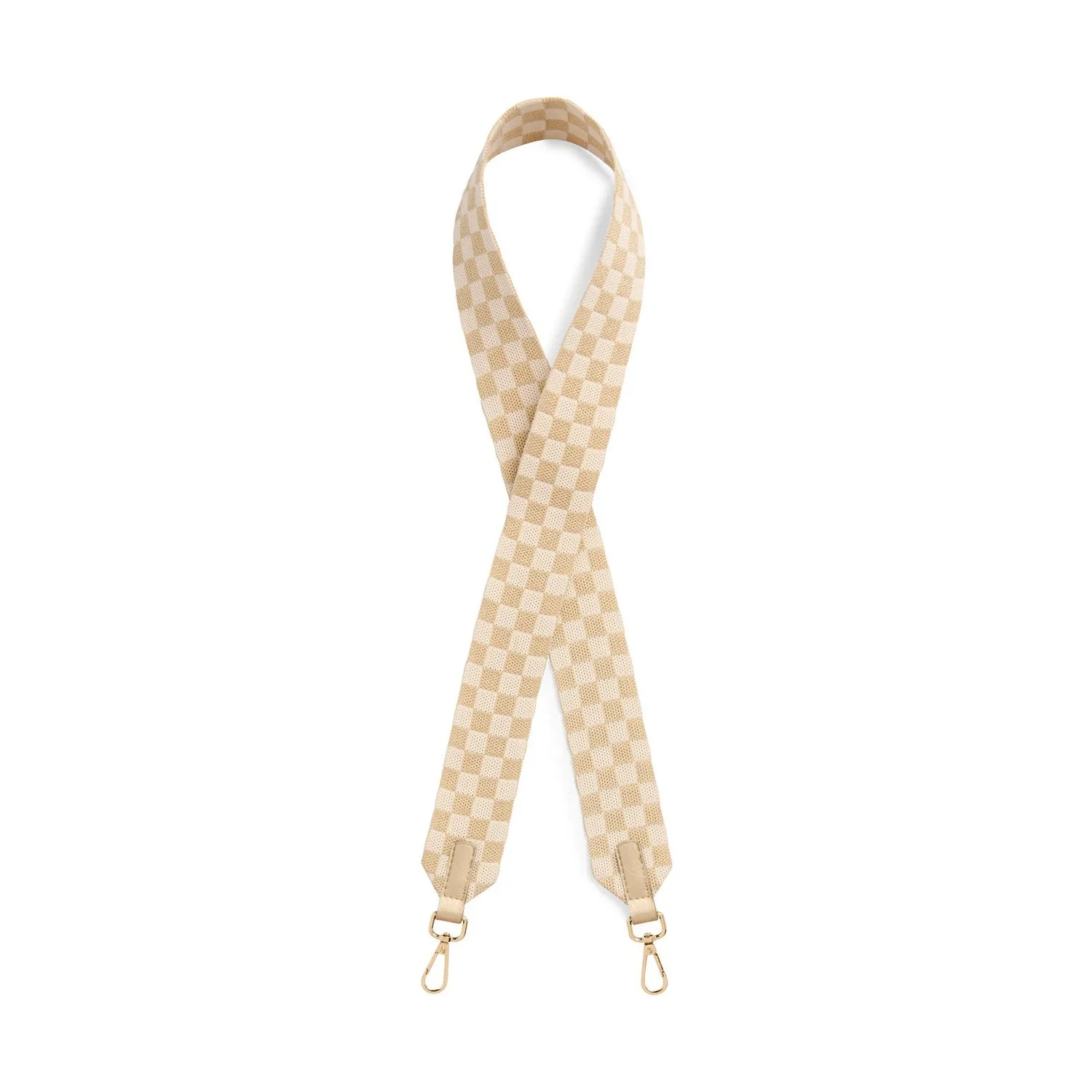 Checkered Strap- Gold