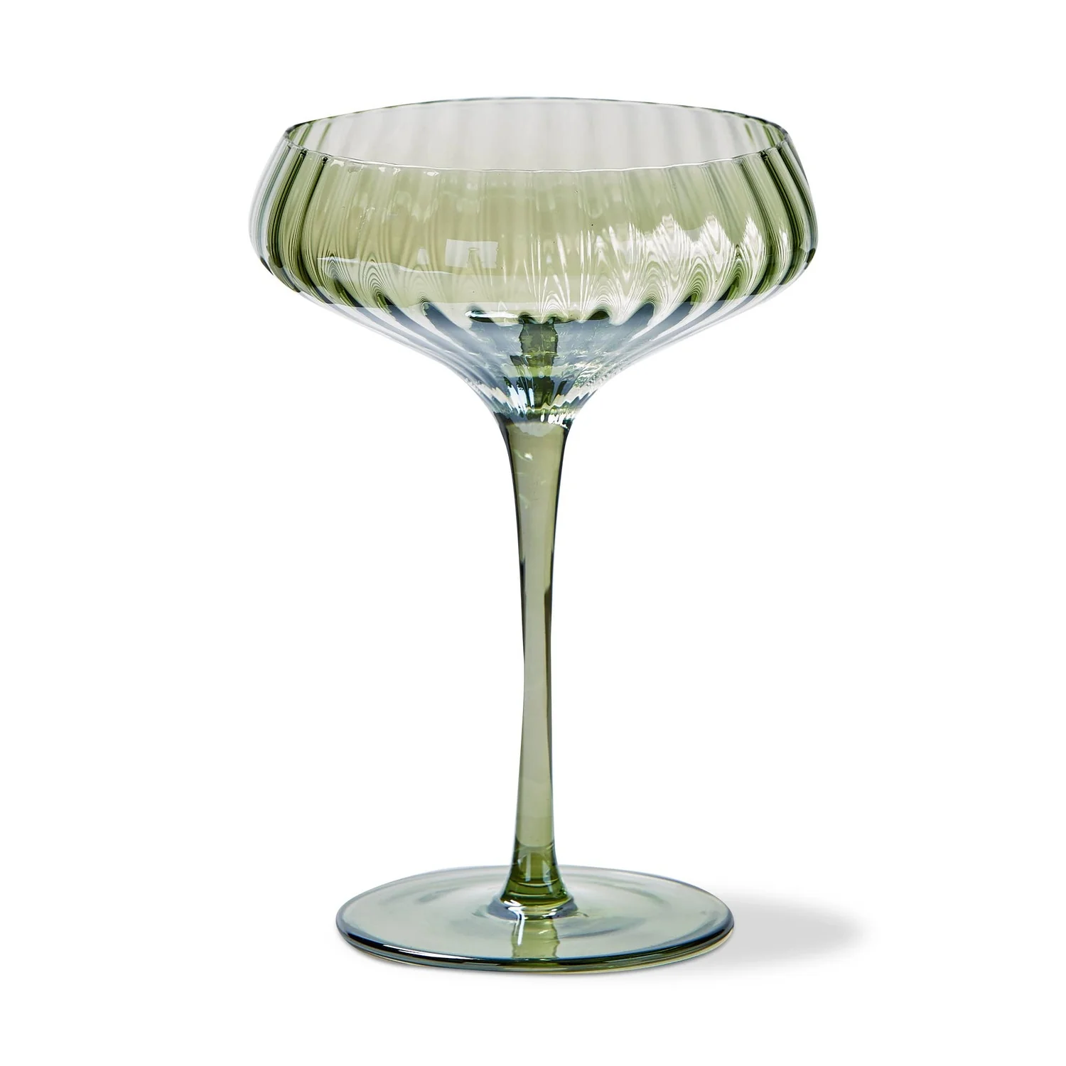 Chelsea Iridescent Green Coupe Glass