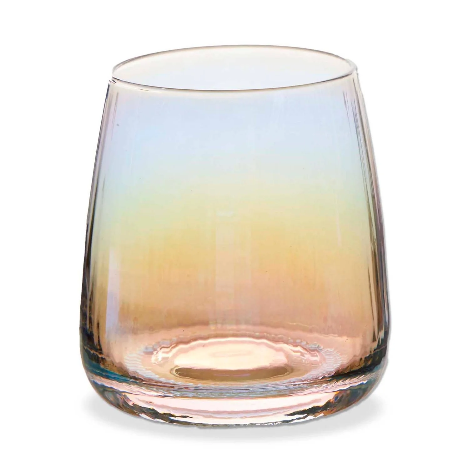 Chelsea Iridescent Optic Stemless Wine Glass