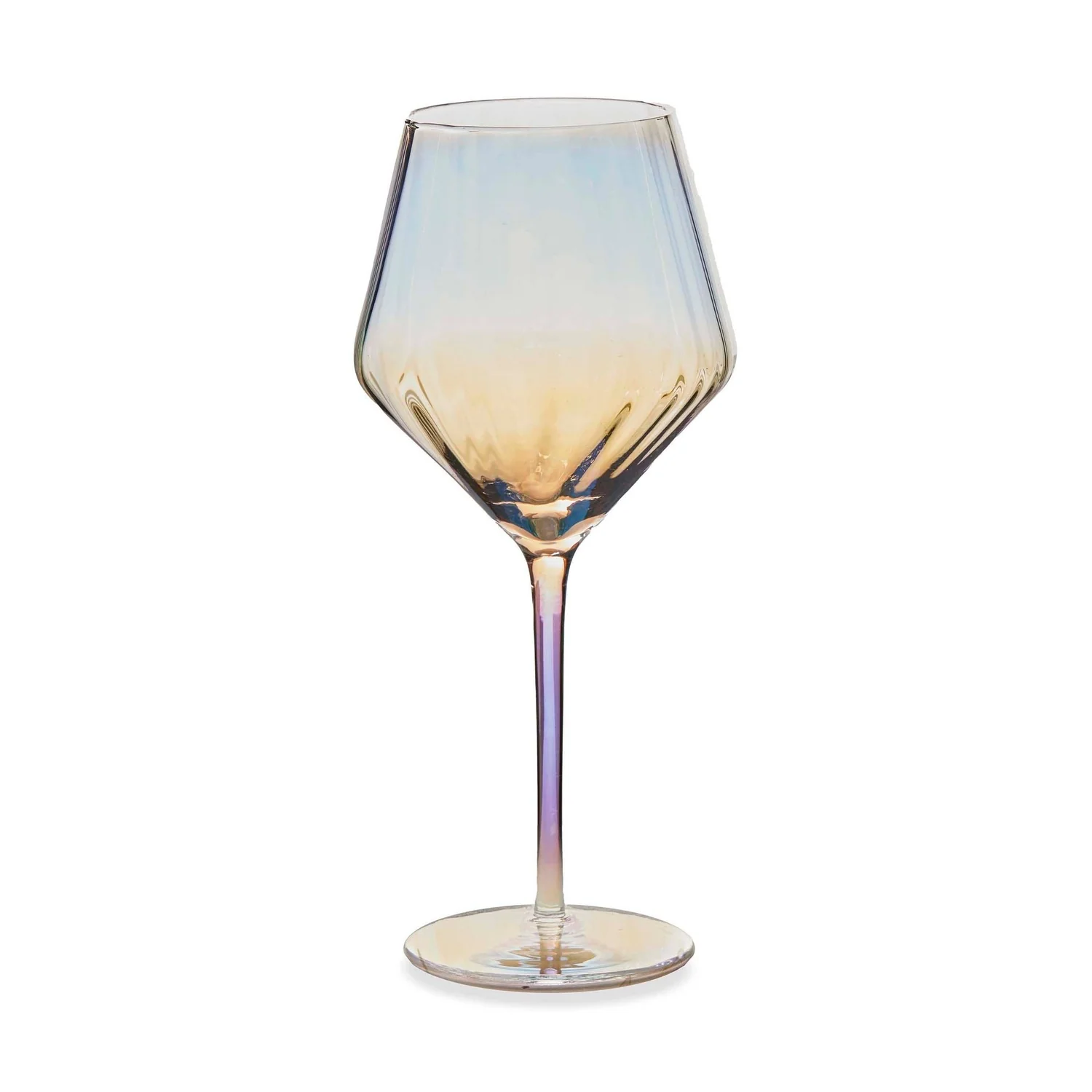 Chelsea Iridescent Optic Wine Glass