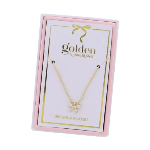 Clear Crystal Bow Necklace