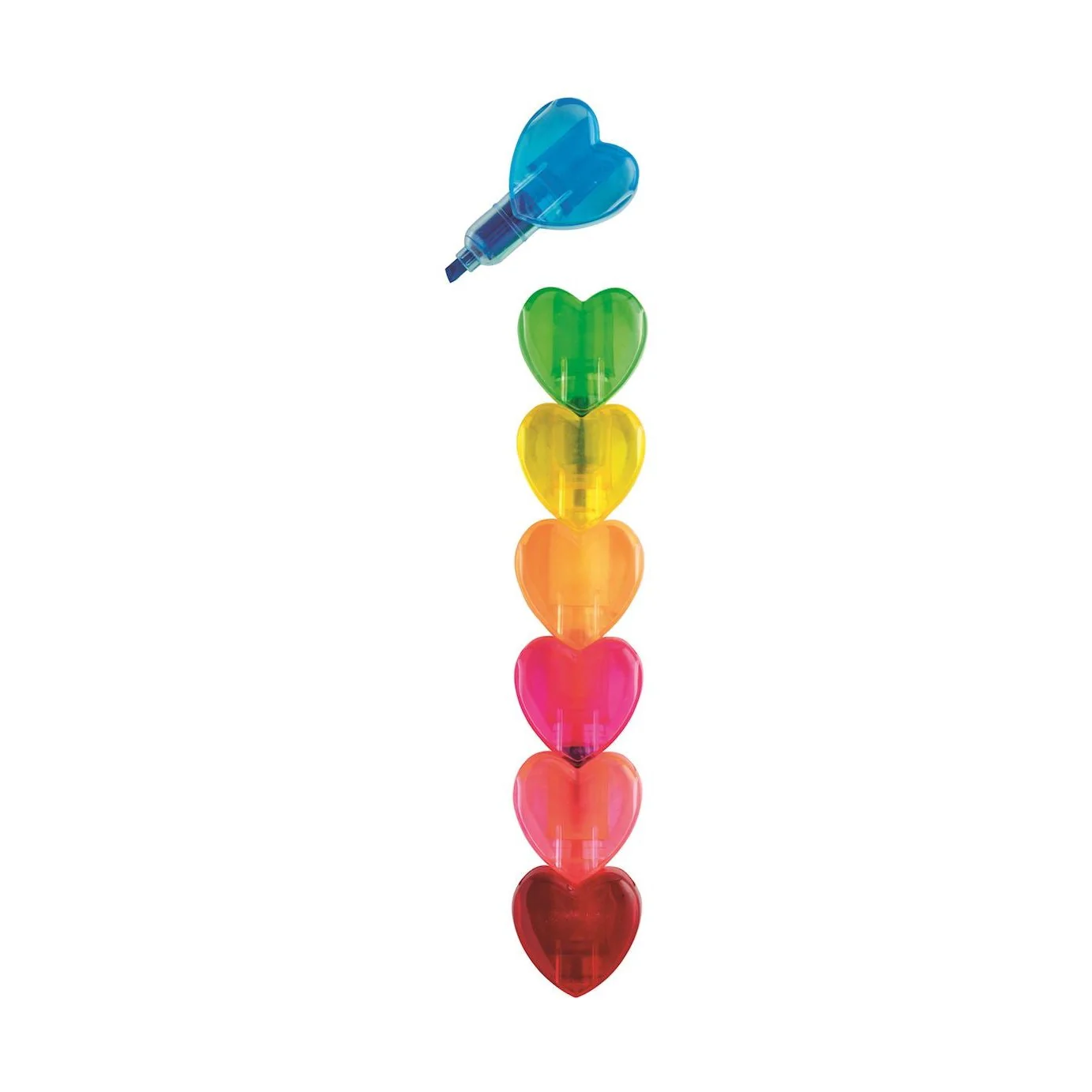 Clear Heart Stacking Marker Set