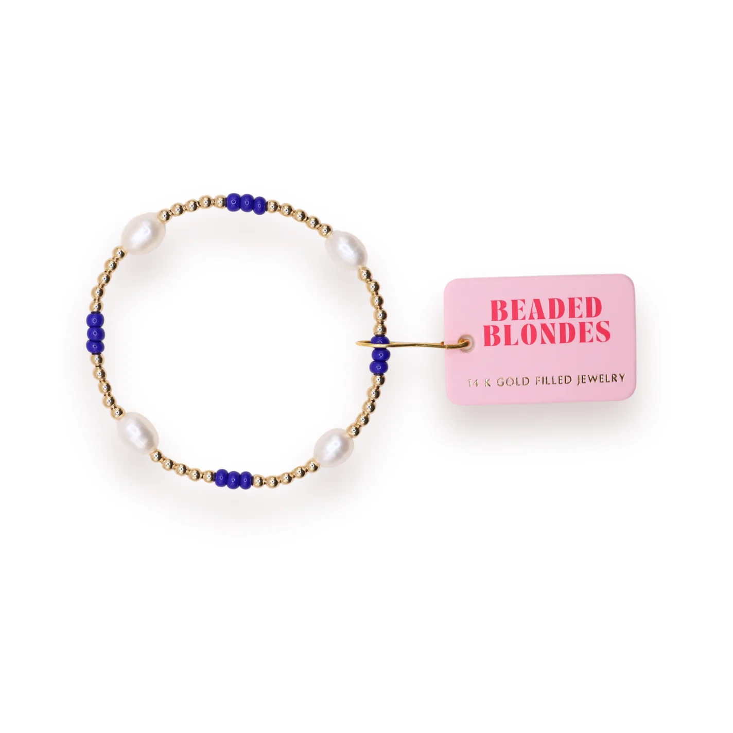 Cobalt Blue Pearl Poppi Bracelet
