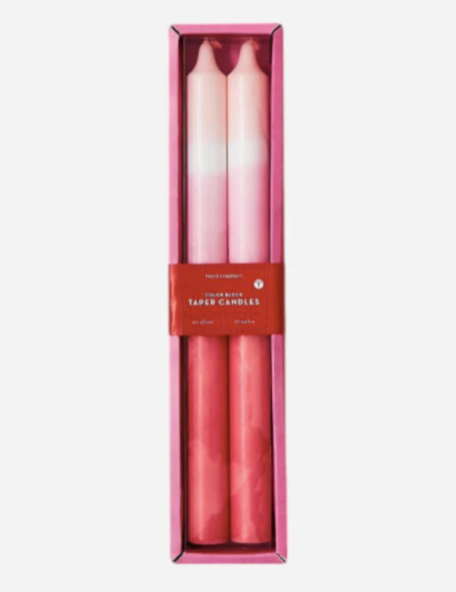 Color Block Taper Candle (FINAL SALE) - Image 2