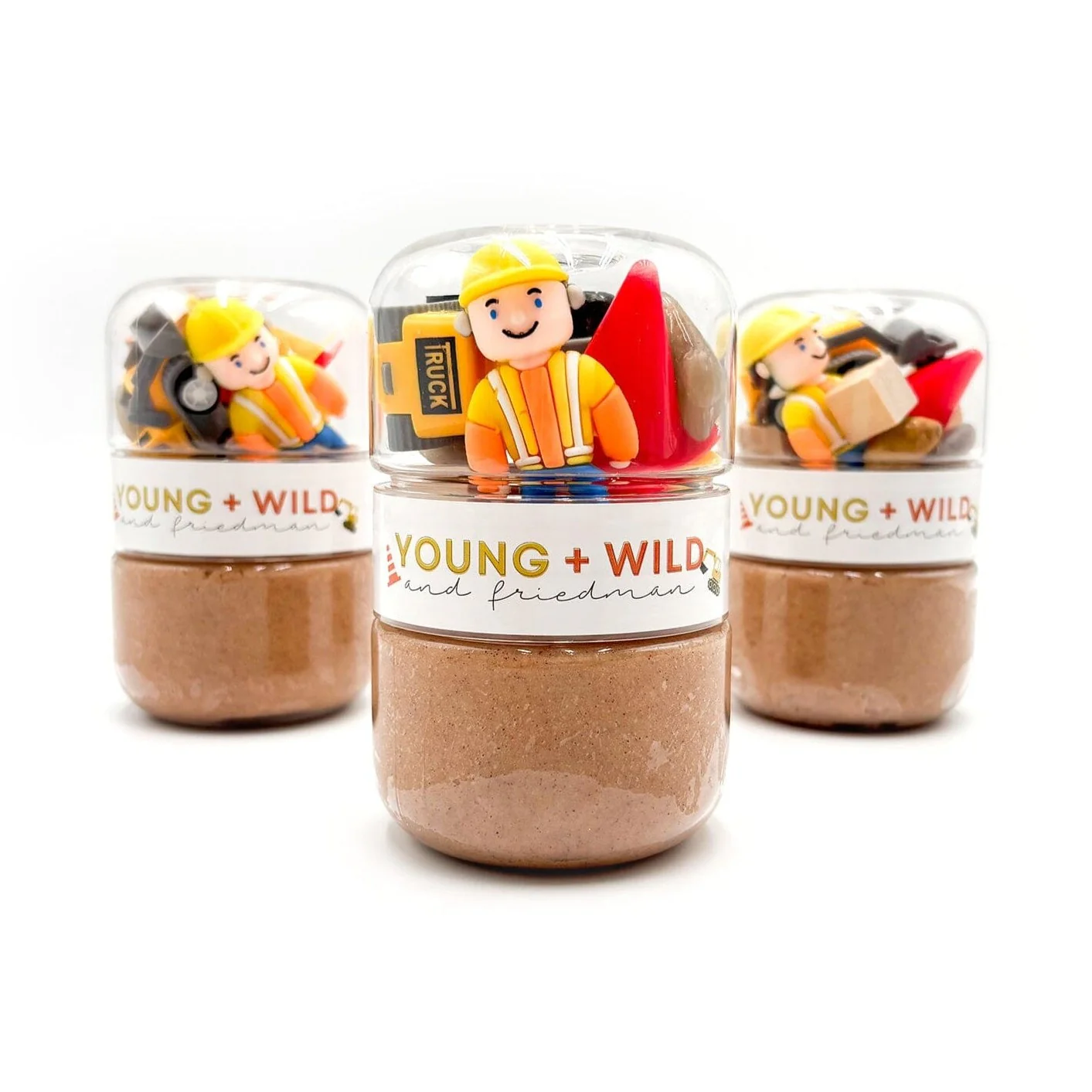 Construction Grab & Go Dough Jar