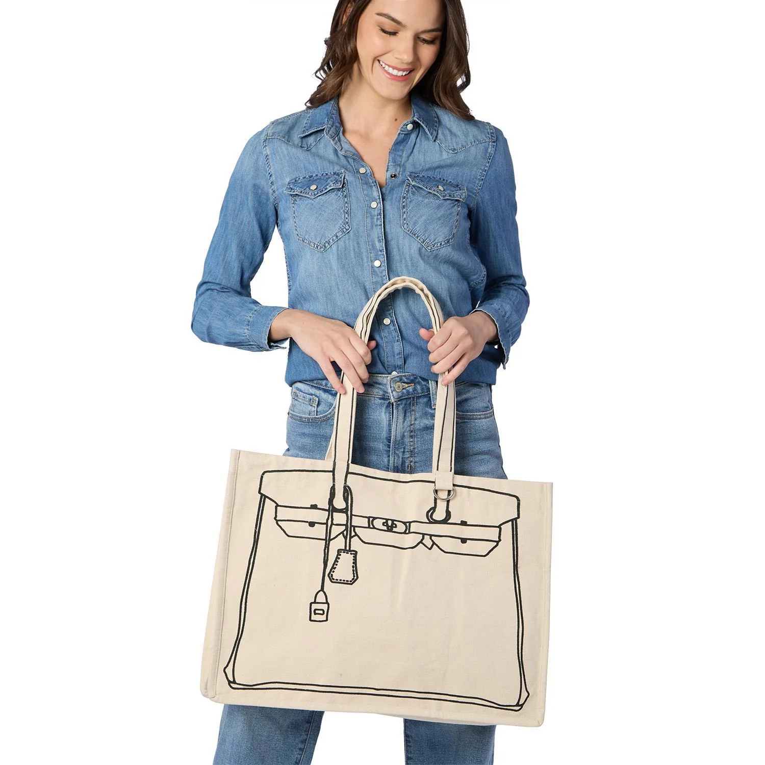 Cotton Canvas Tote - Image 3