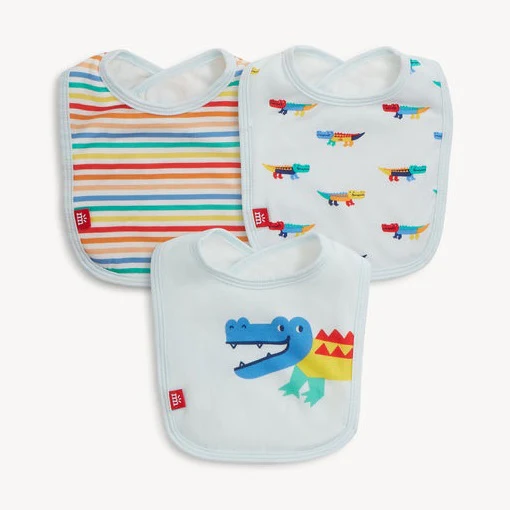 Croc Colorpop Blue Bib 3pk