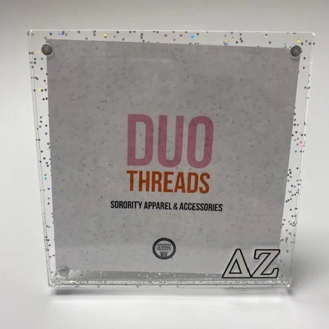 Delta Zeta Glitter Frame (FINAL SALE)