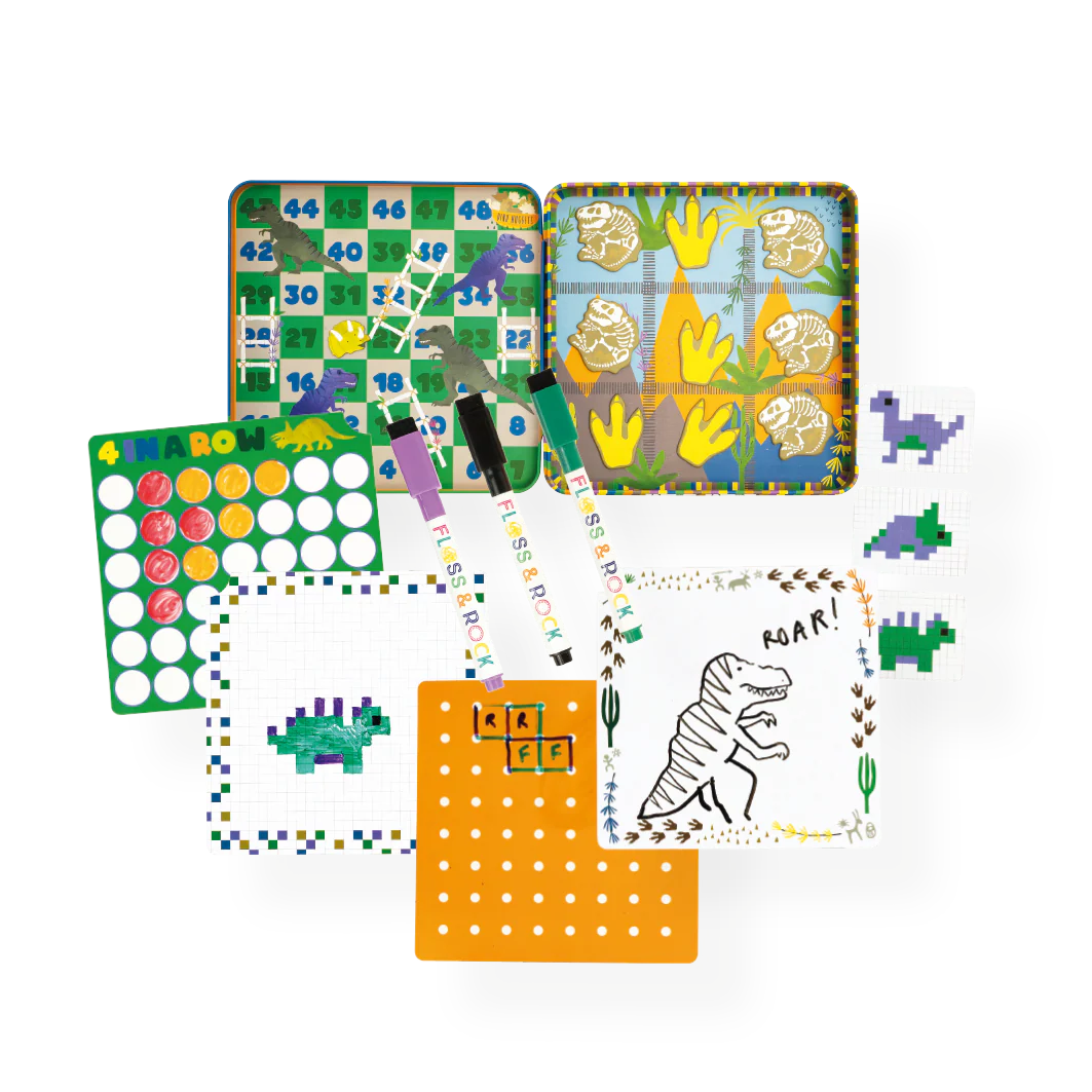 Dino Magnetic Fun & Games Tin - Image 2