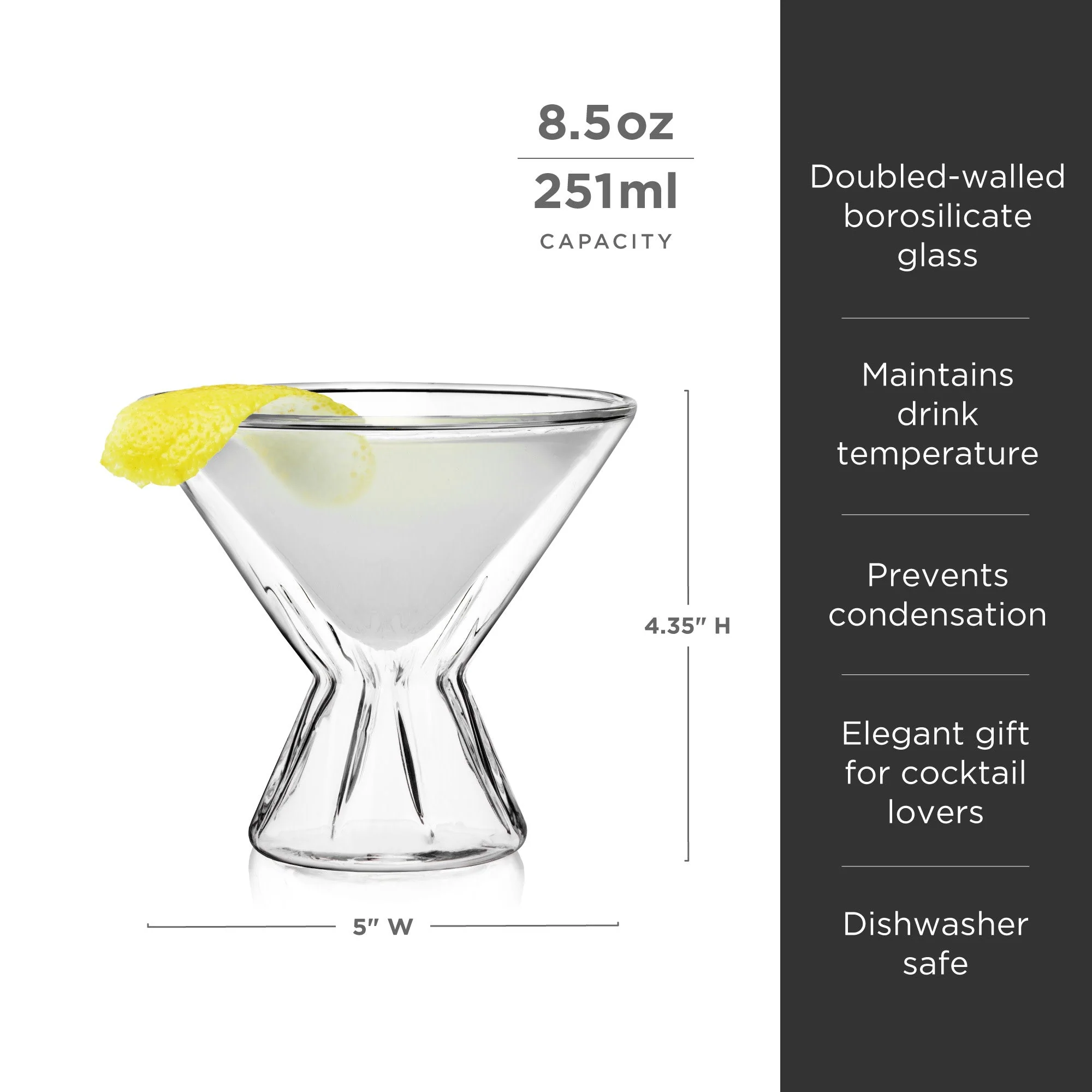 Double Walled Martini Set - Image 3