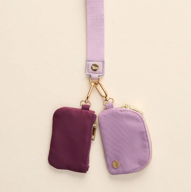 Duo Pouch Wristlet- Lilac - Image 2