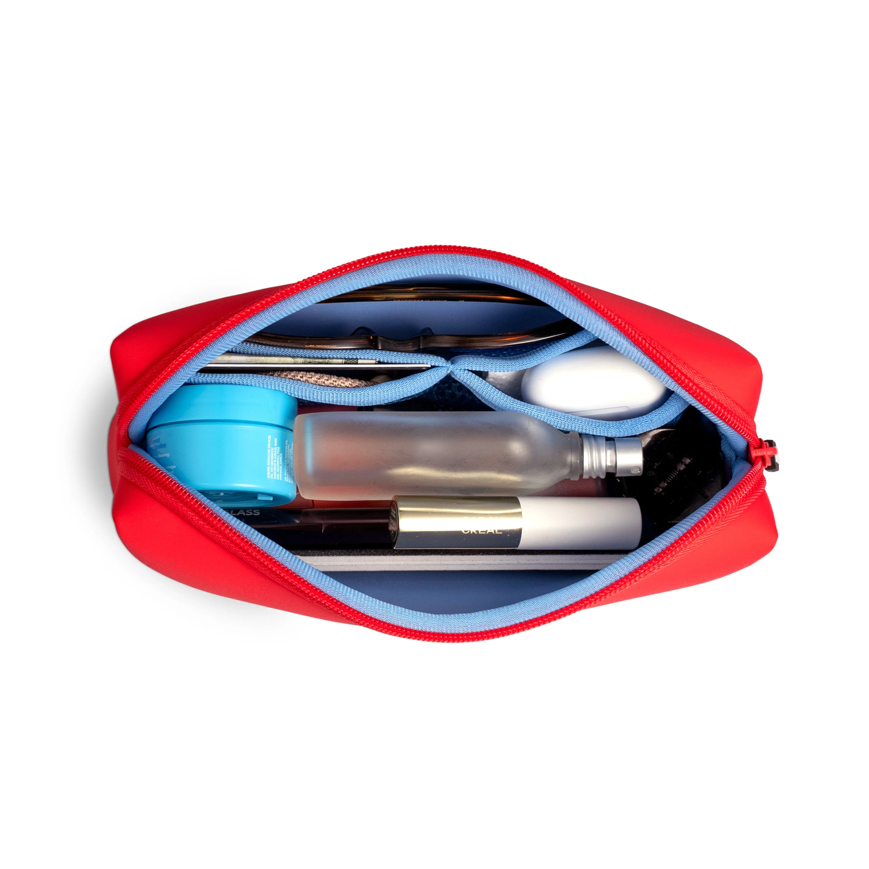 Essentials Pouch - Coral Red/ Periwinkle - Image 2