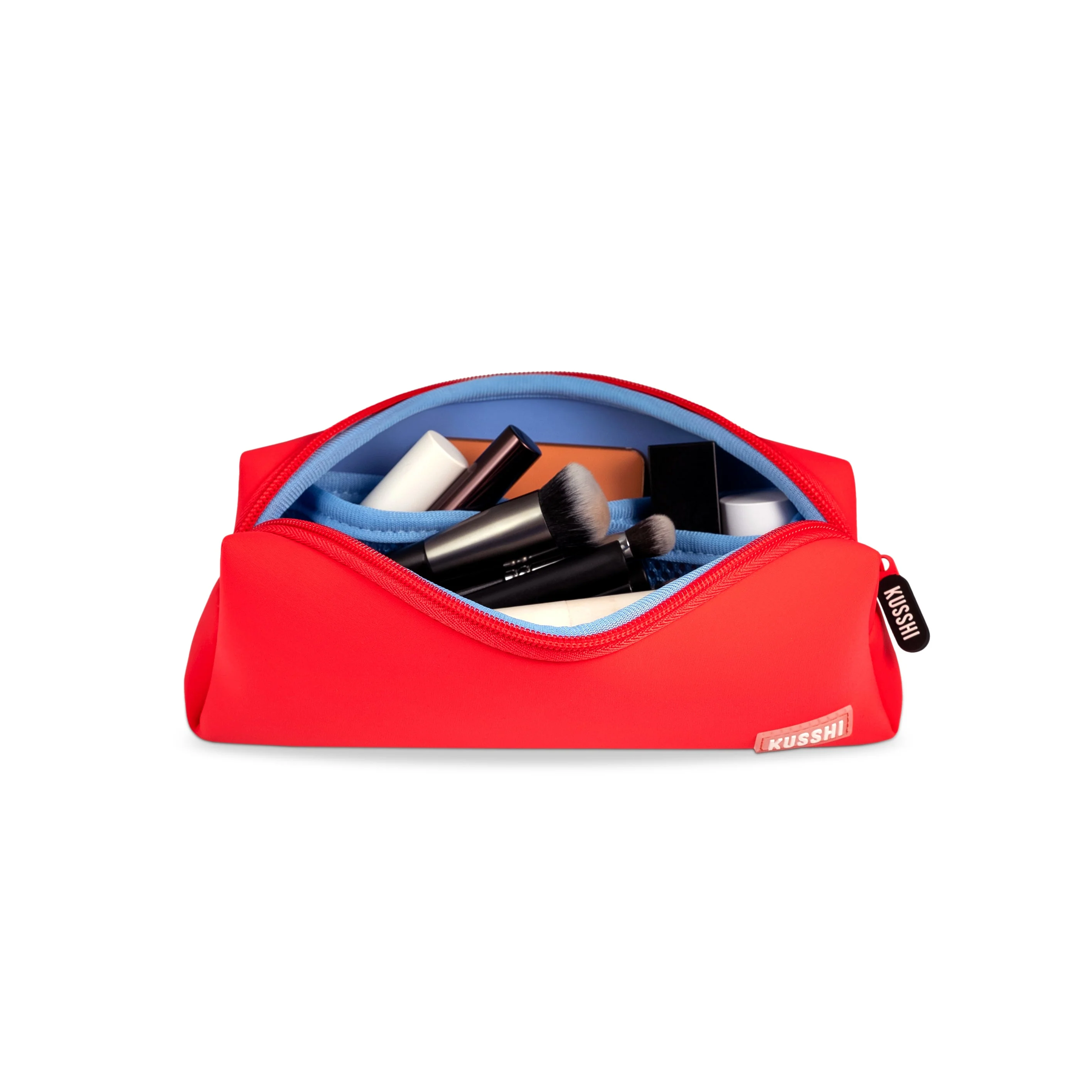 Essentials Pouch - Coral Red/ Periwinkle - Image 4