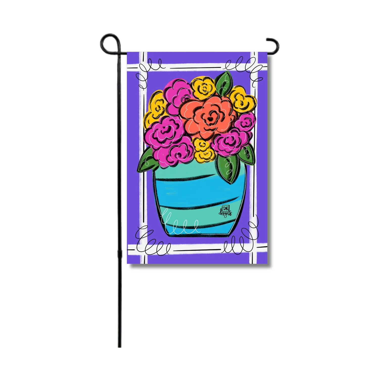 Flower Jar Garden Flag