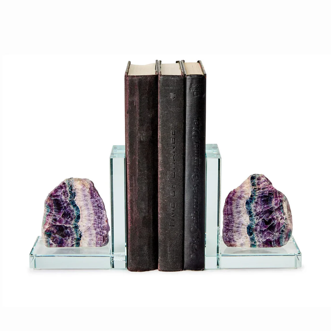 Fluorite Quartz Crystal Bookend - Sold Separately