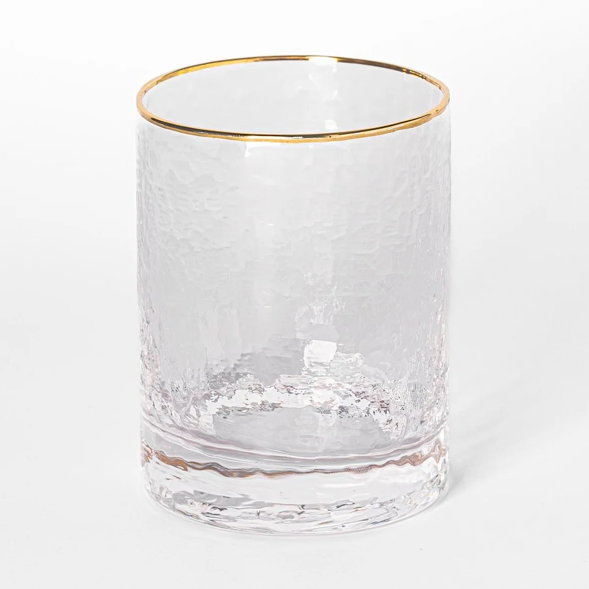 Hammered Clear Glass Cocktail