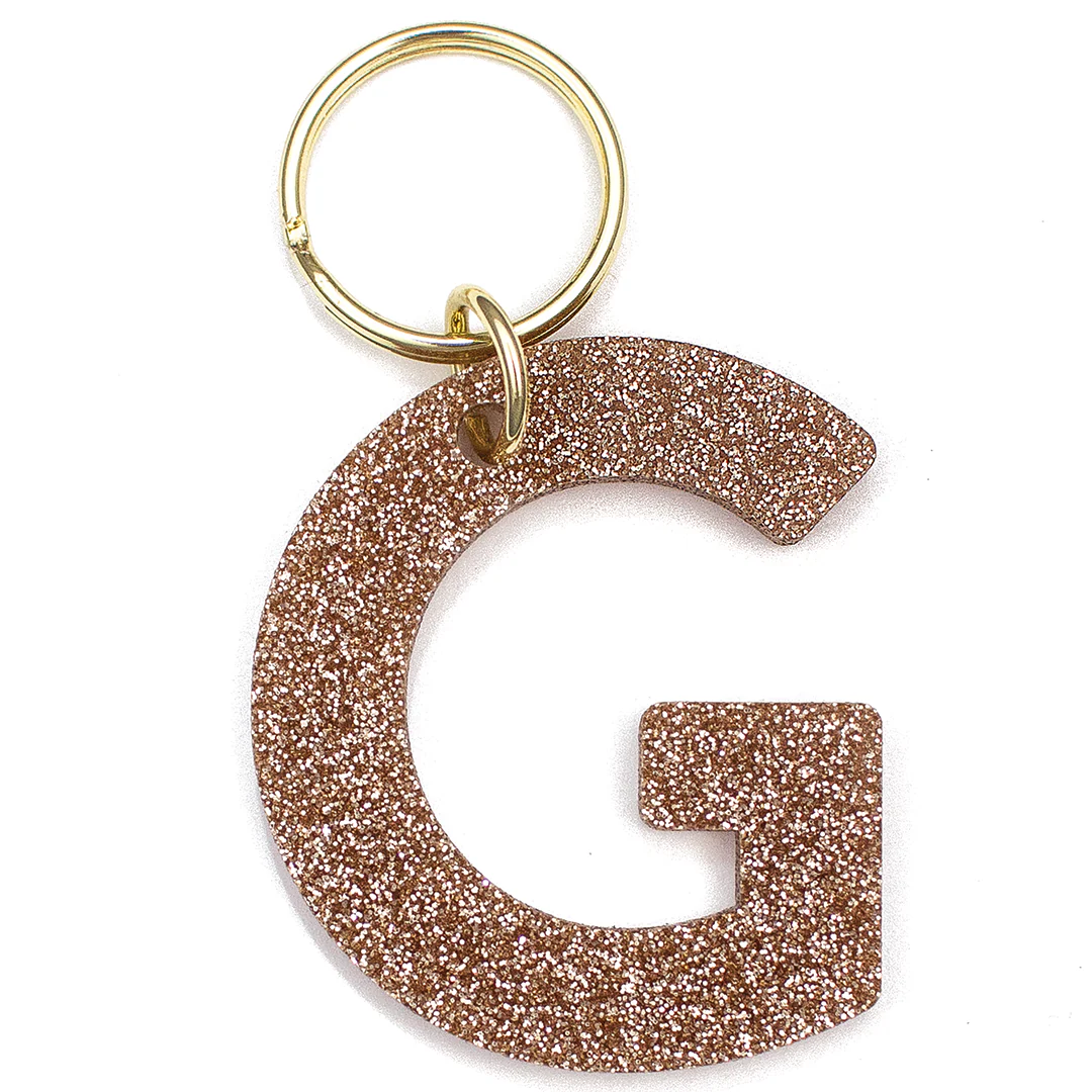 Glitter Initial Keychain (FINAL SALE) - Image 7