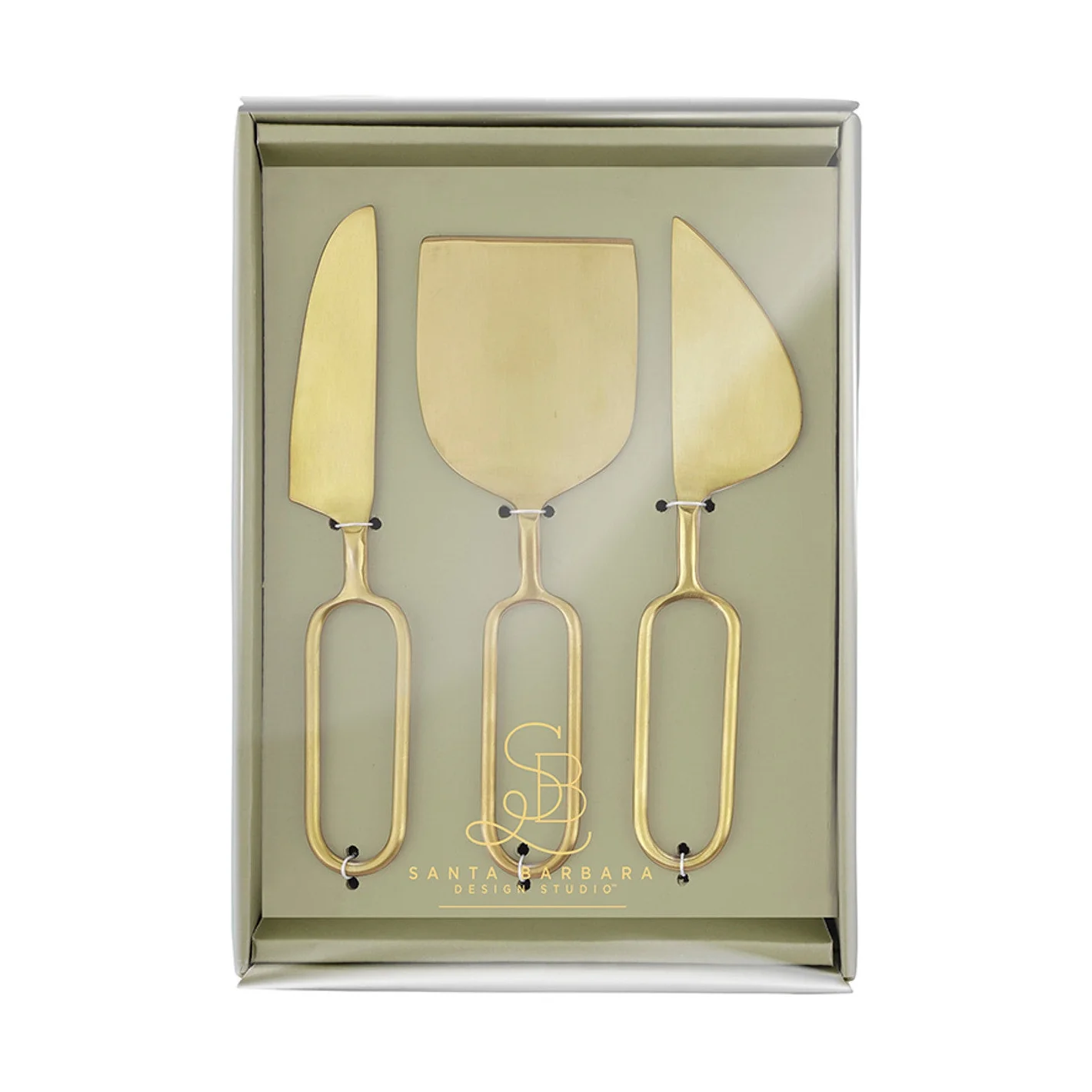 Gold Handle Cheese Knives