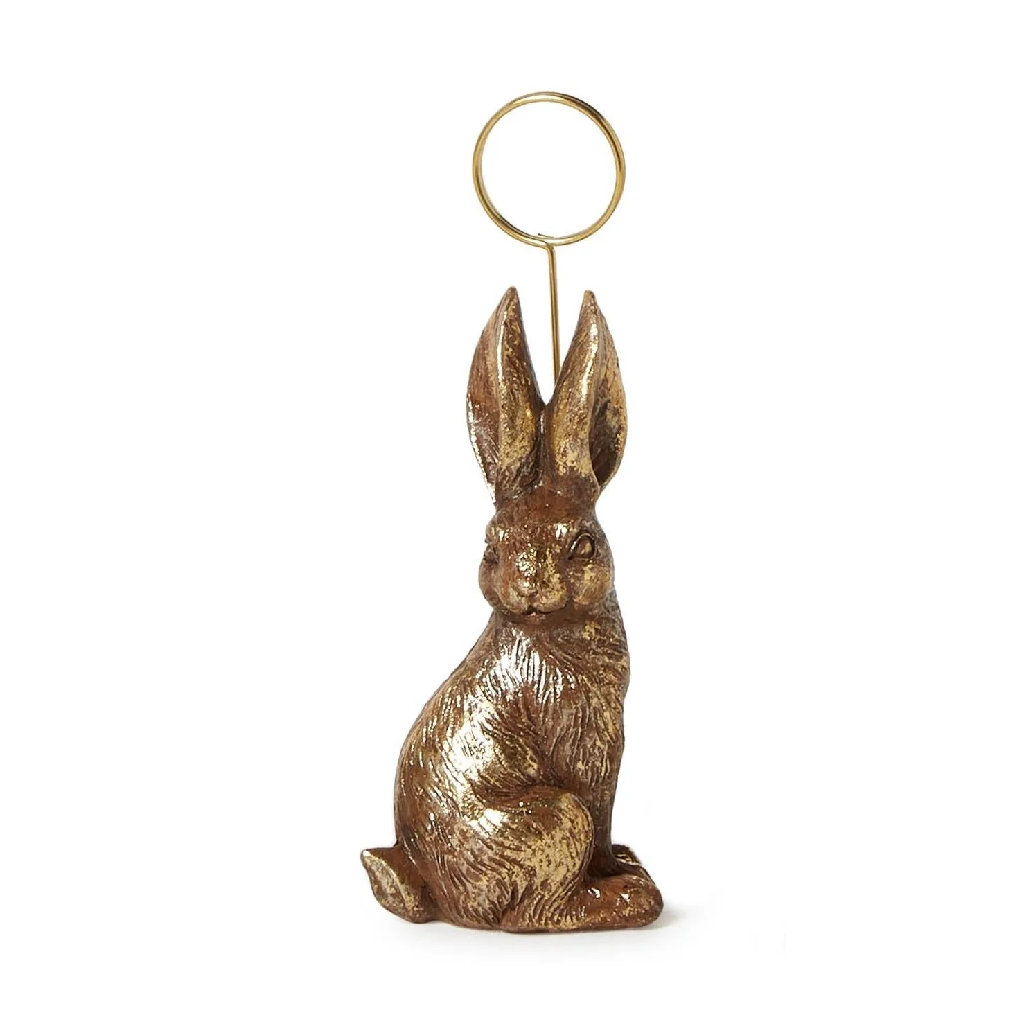Golden Bunny Place Card / Photo Holder