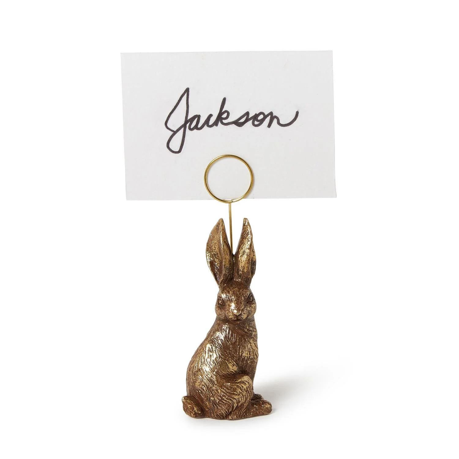 Golden Bunny Place Card / Photo Holder - Image 2