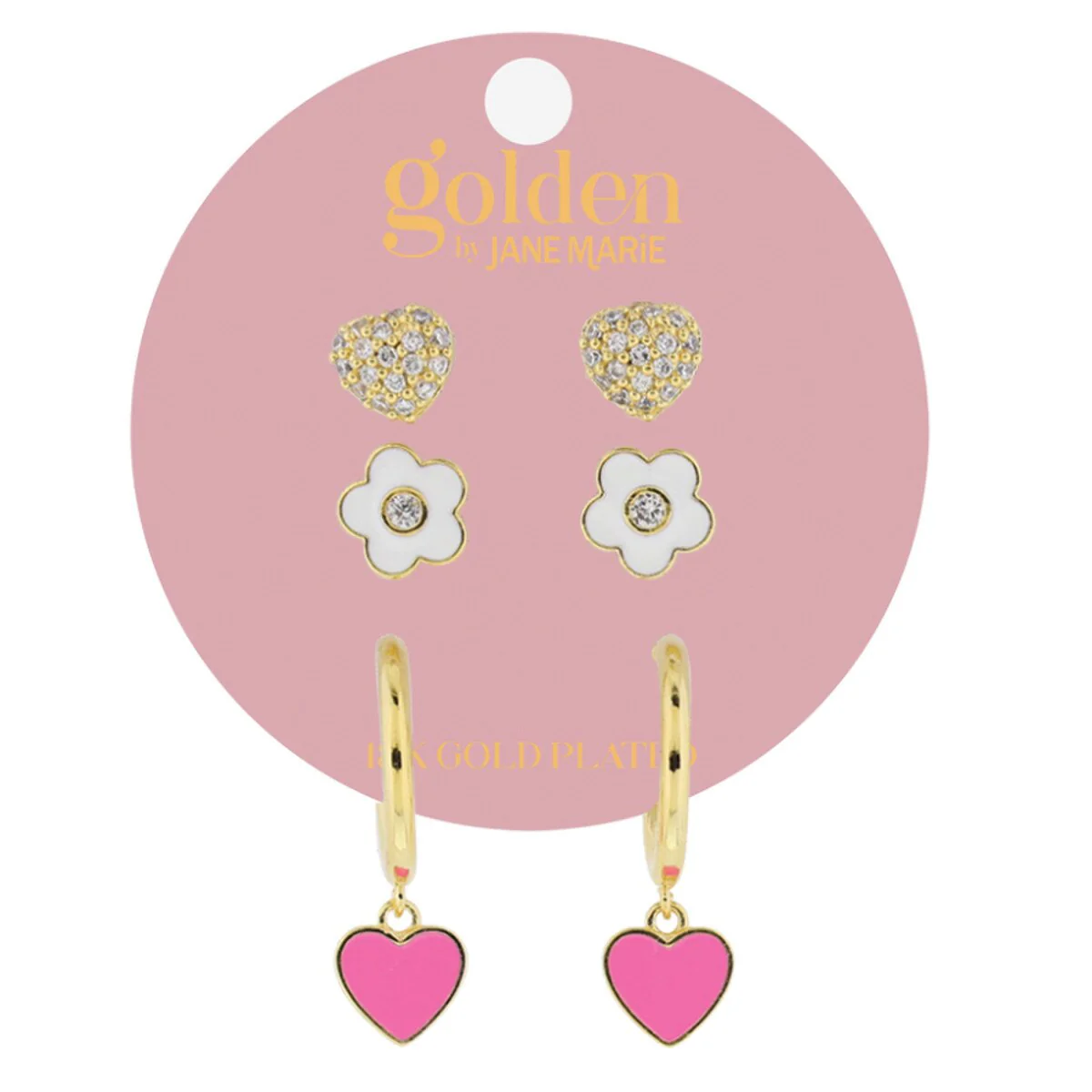 Golden Earrings Set (FINAL SALE) - Image 2