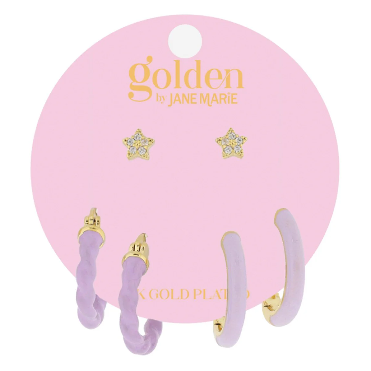 Golden Earrings Set (FINAL SALE) - Image 3
