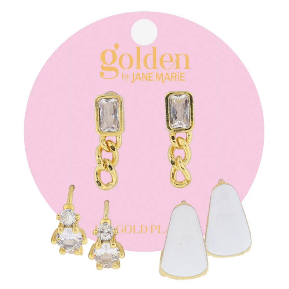 Golden Earrings Set (FINAL SALE) - Image 4