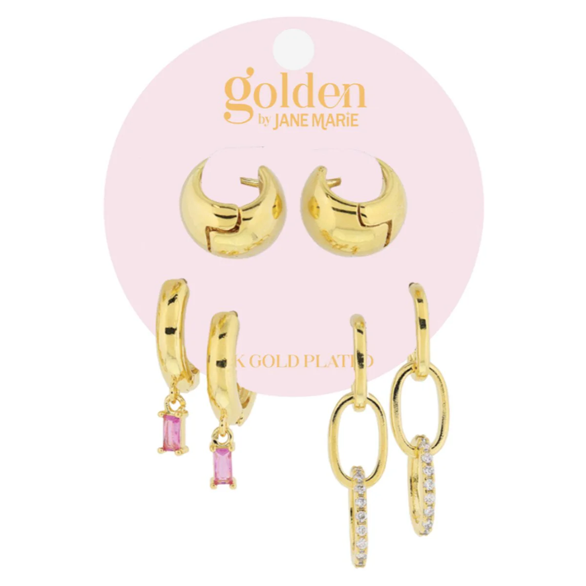 Golden Earrings Set (FINAL SALE) - Image 8